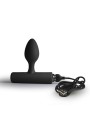 ROCKS OFF NOVA SOLARIS PLUG ANAL FINO RECARGABLE 16 FUNCIONES NEGRO