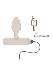ROCKS OFF NOVA SOLARIS PLUG ANAL FINO RECARGABLE 16 FUNCIONES NEGRO