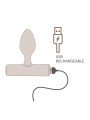 ROCKS OFF NOVA SOLARIS PLUG ANAL FINO RECARGABLE 16 FUNCIONES NEGRO