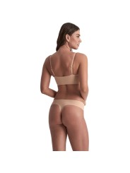 BYE BRA PACK 2 TANGAS INVISIBLES BEIGE Y NEGRO TALLA S