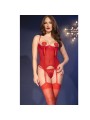 CHILIROSE CR 4893 SET CORSET ROJO S