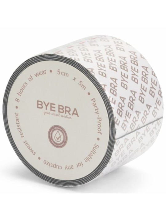 BYE BRA BODY TAPE DOUBLE SIDED CINTA DE DOBLE CARA BEIGE TALLA UNICA 5 x 500 CM