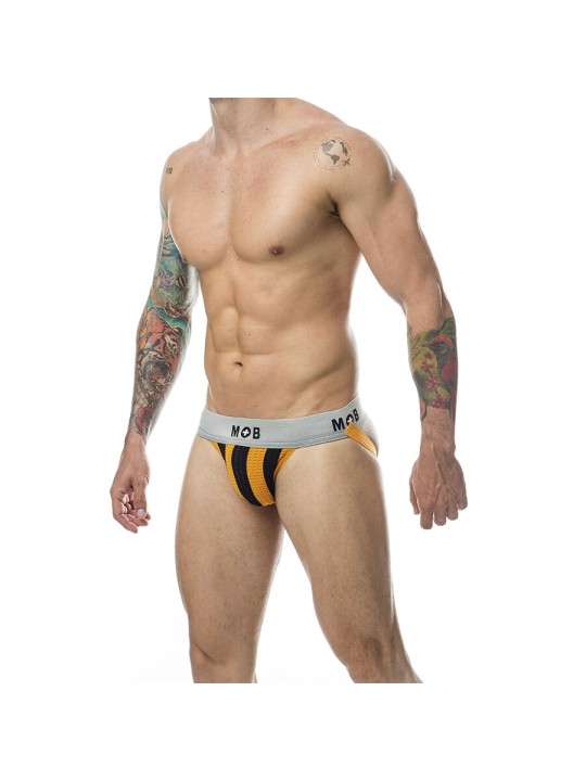 MOB JOCK CLASICO STRIPE NARANJA TALLA S