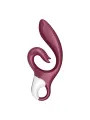 SATISFYER LOVE ME VIBRADOR RABBIT ROJO