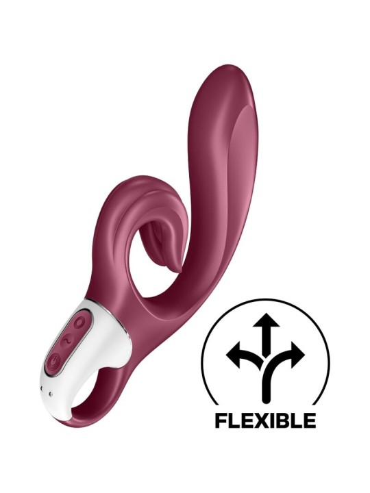 SATISFYER LOVE ME VIBRADOR RABBIT ROJO