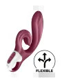 SATISFYER LOVE ME VIBRADOR RABBIT ROJO