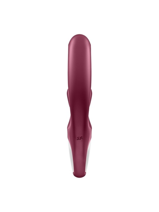 SATISFYER LOVE ME VIBRADOR RABBIT ROJO
