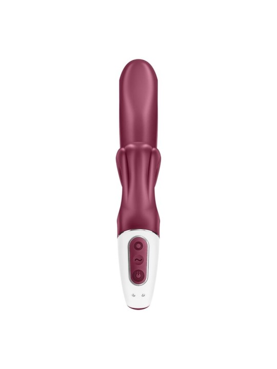 SATISFYER LOVE ME VIBRADOR RABBIT ROJO