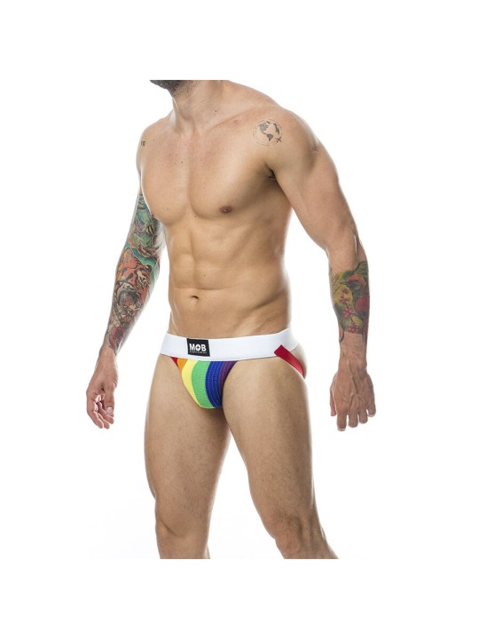 MOB JOCK CLASICO STRIPE RAINBOW TALLA S