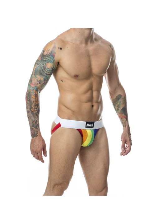 MOB JOCK CLASICO STRIPE RAINBOW TALLA S