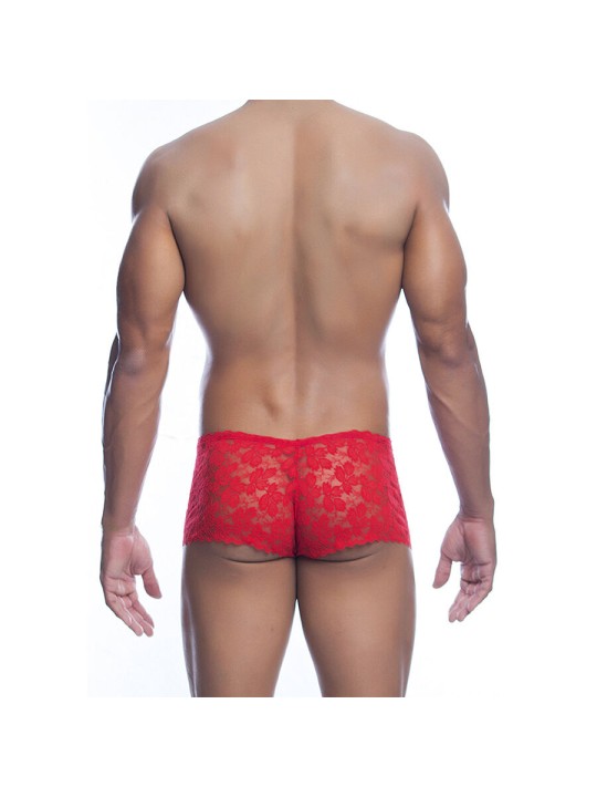 MOB BOXER ENCAJE ROJO TALLA S M