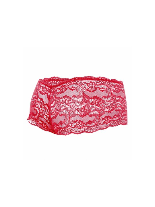 MOB BOXER ENCAJE ROJO TALLA S M