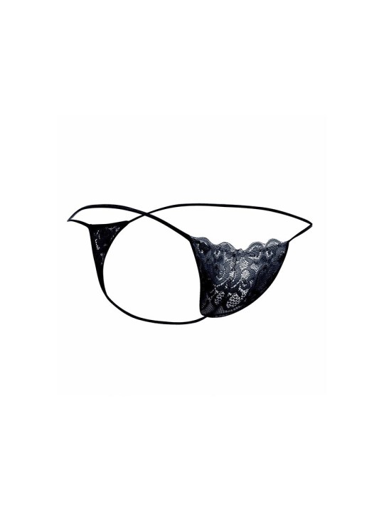 MOB TANGA DE ENCAJE NEGRO TALLA S M