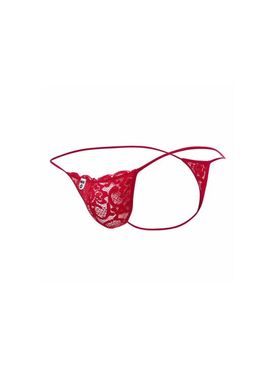 MOB TANGA DE ENCAJE ROJO TALLA S M