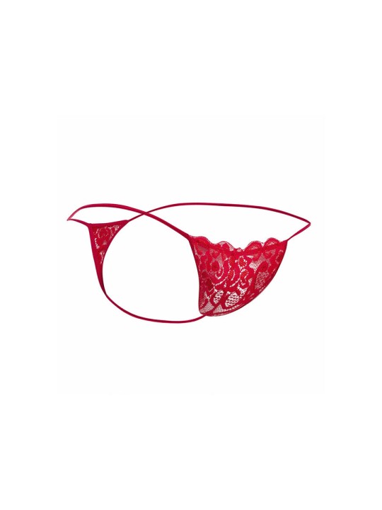 MOB TANGA DE ENCAJE ROJO TALLA S M