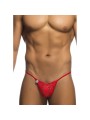 MOB TANGA DE ENCAJE ROJO TALLA S M