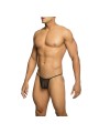 MOB TANGA TRANSPARENTE CON FORMA DE T NEGRO TALLA S M