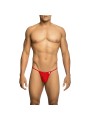 MOB TANGA TRANSPARENTE CON FORMA DE T ROJO TALLA S M