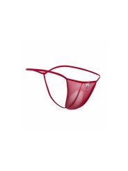 MOB TANGA TRANSPARENTE CON FORMA DE T ROJO TALLA S M