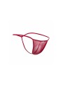 MOB TANGA TRANSPARENTE CON FORMA DE T ROJO TALLA S M