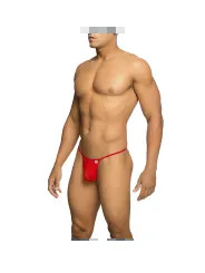 MOB TANGA TRANSPARENTE CON FORMA DE T ROJO TALLA S M