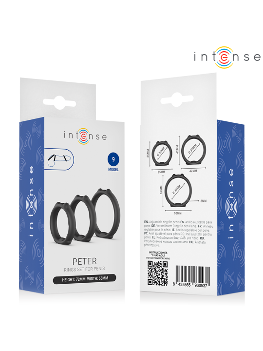 INTENSE PETER SET DE 3 ANILLOS MODELO 9