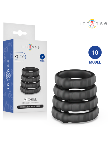 INTENSE MICHIEL SET DE 4 ANILLOS MODELO 10