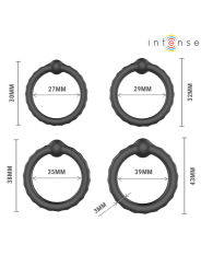 INTENSE MICHIEL SET DE 4 ANILLOS MODELO 10