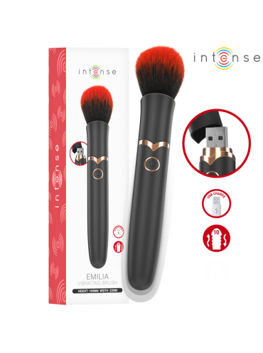 INTENSE EMILIA VIBRADOR BROCHA 10 VIBRACIONES 16 CM