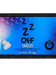 WUG off El chicle funcional con melatonina y valeriana sabor regaliz BLISTER 8 UDS