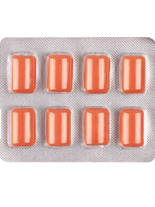 WUG multivit El chicle funcional multivitaminico sabor tropical BLISTER 8 UDS