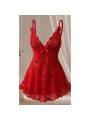 LIVCO CORSETTI FASHION NUIT SET CAMISETA PANTY ROJO 2028 L XL