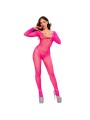 CHILIROSE CR 4894 BODYSTOCKING MALLA ROSA NEON S M