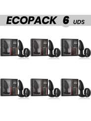 ECOPACK 6 UDS ANBIGUO WATCHME CONTROL REMOTO PLUG ANAL VIBRADOR CON ROTACION DE PERLAS AMADEUS