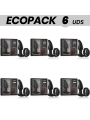 ECOPACK 6 UDS ANBIGUO WATCHME CONTROL REMOTO PLUG ANAL VIBRADOR CON ROTACION DE PERLAS AMADEUS