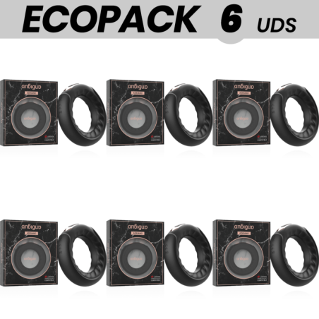 ECOPACK 6 UDS ANBIGUO ADRIANO ANILLO VIBRADOR COMPATIBLE CON WATCHME WIRELESS TECHNOLOGY