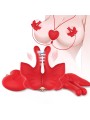 ARMONY PINZAS PARA PEZONES MAGNETICA CON VIBRACION FORMA MARIPOSA ROJO