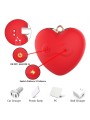 ARMONY PINZAS PARA PEZONES MAGNETICA CON VIBRACION FORMA MARIPOSA ROJO