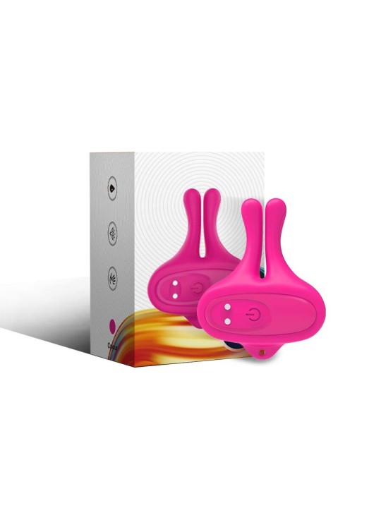 ARMONY PINZAS PARA PEZONES MAGNETICA CON VIBRACION FORMA CONEJO ROSA