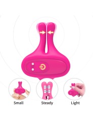 ARMONY PINZAS PARA PEZONES MAGNETICA CON VIBRACION FORMA CONEJO ROSA