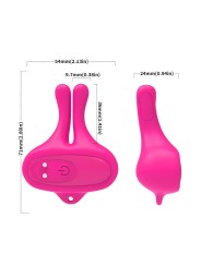 ARMONY PINZAS PARA PEZONES MAGNETICA CON VIBRACION FORMA CONEJO ROSA