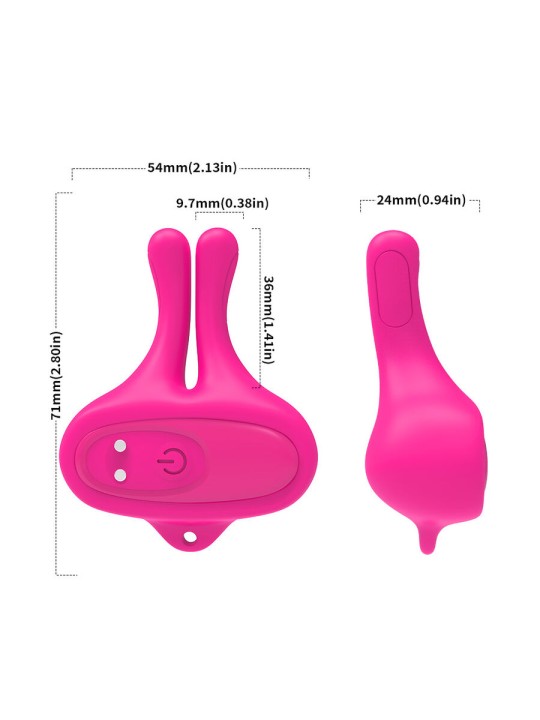 ARMONY PINZAS PARA PEZONES MAGNETICA CON VIBRACION FORMA CONEJO ROSA