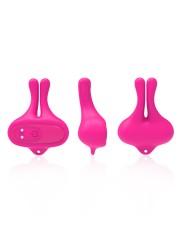 ARMONY PINZAS PARA PEZONES MAGNETICA CON VIBRACION FORMA CONEJO ROSA