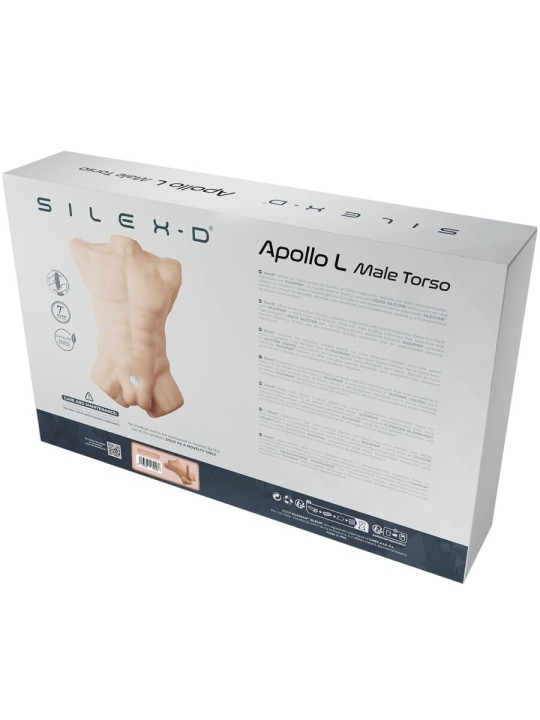 SILEXD APOLLO L TORSO REALISTICO MASCULINO CARAMELO