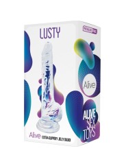 ALIVE LUSTY PENE REALISTICO TRANSPARENTE 18 CM