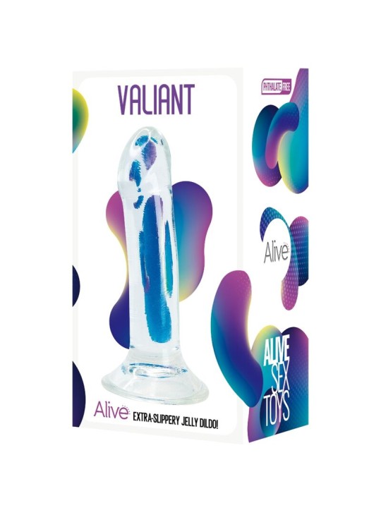 ALIVE VALIANT PENE REALISTICO TRANSPARENTE 16 CM