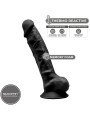 SILEXD MODELO 1 PENE REALISTICO SILICONA PREMIUM SILEXPAN NEGRO 23 CM