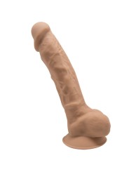 SILEXD MODELO 1 PENE REALISTICO SILICONA PREMIUM SILEXPAN CARAMELO 175 CM
