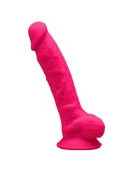 SILEXD MODELO 1 PENE REALISTICO SILICONA PREMIUM SILEXPAN FUCSIA 175 CM