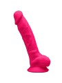 SILEXD MODELO 1 PENE REALISTICO SILICONA PREMIUM SILEXPAN FUCSIA 175 CM